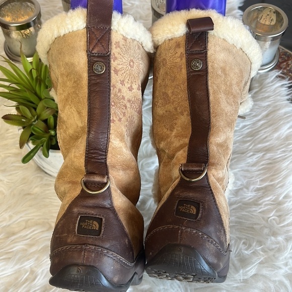The North Face Tan Primaloft Lace Up Shearling Lining Winter Boots Size 9 - Picture 8 of 15